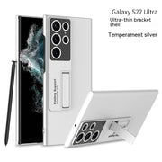 "Ultradünne Stoßfeste All-Inclusive Handyhülle mit Ständer in Eleganten Farben für Samsung"