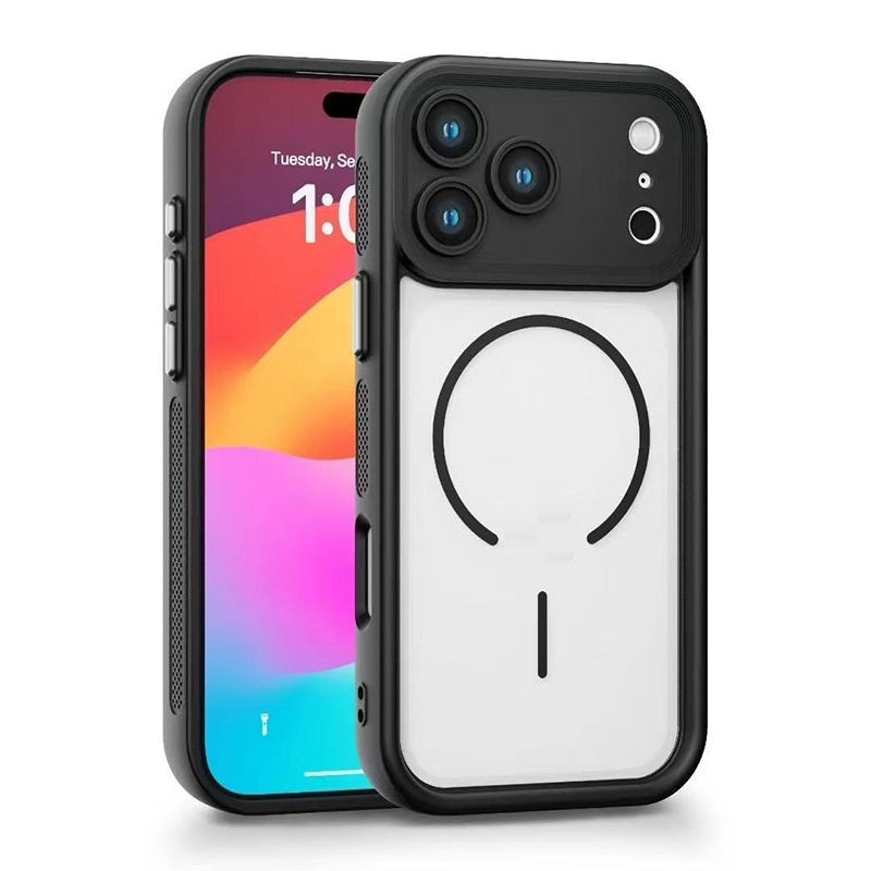 "Magnetische Stoßfeste Handyhülle für iPhone 17, Mattes Design, Weiche TPU Abdeckung, Verschiedene Farben"