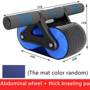"Premium Doppelrad Bauchtrainer für Männer & Frauen - Automatische Rückkehr Ab Roller, Fitnessgerät für Heimtraining und Gymnastik"
