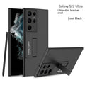 "Ultradünne Stoßfeste All-Inclusive Handyhülle mit Ständer in Eleganten Farben für Samsung"
