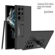 "Ultradünne Stoßfeste All-Inclusive Handyhülle mit Ständer in Eleganten Farben für Samsung"