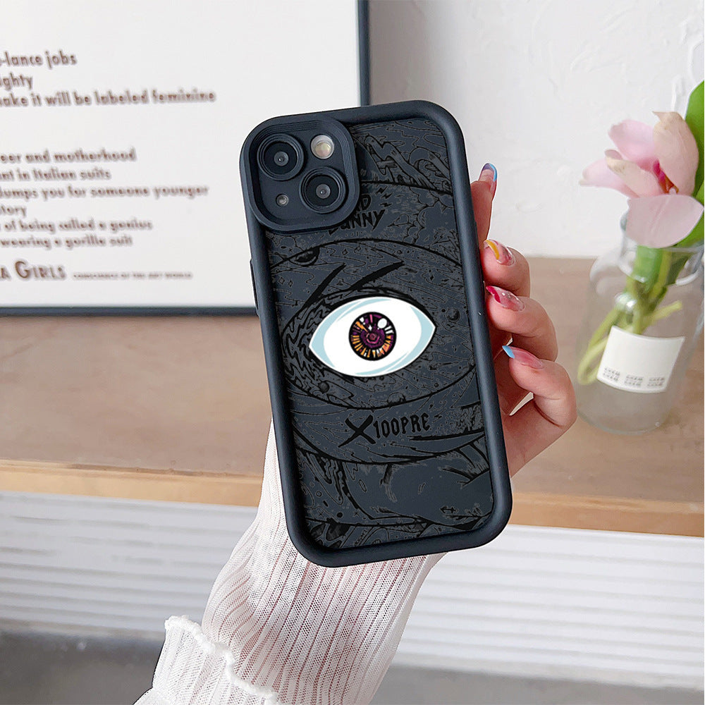 "Silikon Handyhülle in Vielfältigen Farben - DS Eye of God Design - Stoßfest, Anti-Fall & Anti-Fingerabdruck für Alle iPhone Modelle"