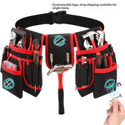 "Multifunktionale Elektriker-Tasche aus verstärktem Canvas - Oxford Stoff Hüfttasche ohne Verschluss"
