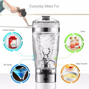 "Elektrischer Eiweiß-Shake-Mixer USB, Tragbarer Milch-Kaffee-Blender, Fitness-Sportflasche 600ml, Leicht zu Reinigen, Perfekt für Unterwegs"