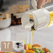 2-in-1-Ölsprühflasche BBQ-Kochölspender Olivenöl-Ausgießer Sprühflasche Küchen-Backölzerstäuber Essigflasche