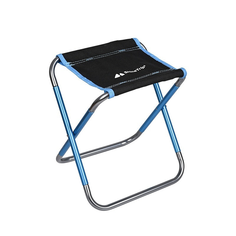 "Tragbarer Faltstuhl aus Aluminiumlegierung für Camping & Angeln - Stilvoller Outdoor-Hocker mit Grillfunktion"