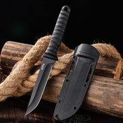"Premium Outdoor-Multifunktionsmesser aus 9CR13 Stahl - Robustes Camping-Überlebensmesser mit ABS-Griff & Schutzscheide"