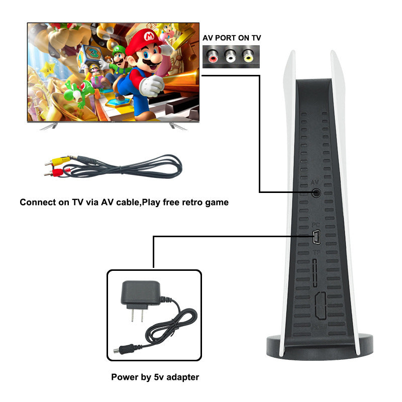 "Nostalgic Retro P5 Mini TV GS5: Kompakte Spielekonsole mit 620 vorinstallierten Spielen - Perfekt für Familienabende"
