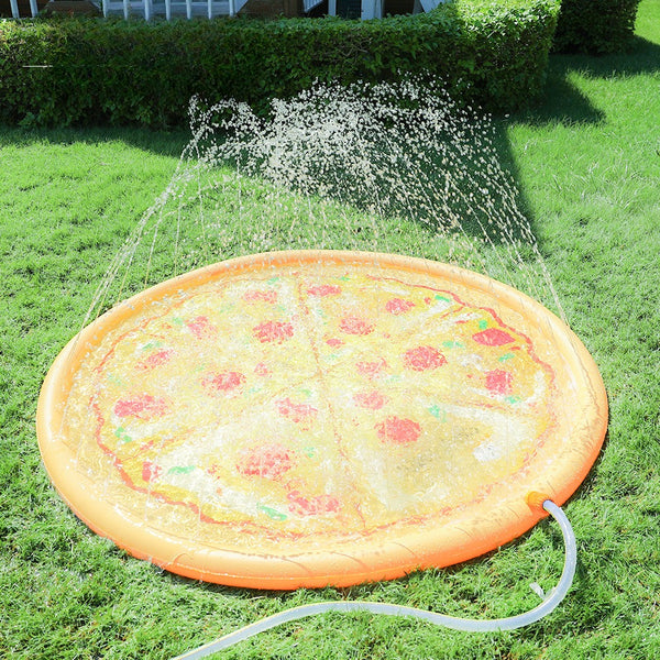 "Verdickte Wasserspielzeug für Kinder - Outdoor Wasserspritzkissen mit Eiscreme, Delphin, Pizza, Einhorn, Regenbogen Design, 170CM PVC Material"