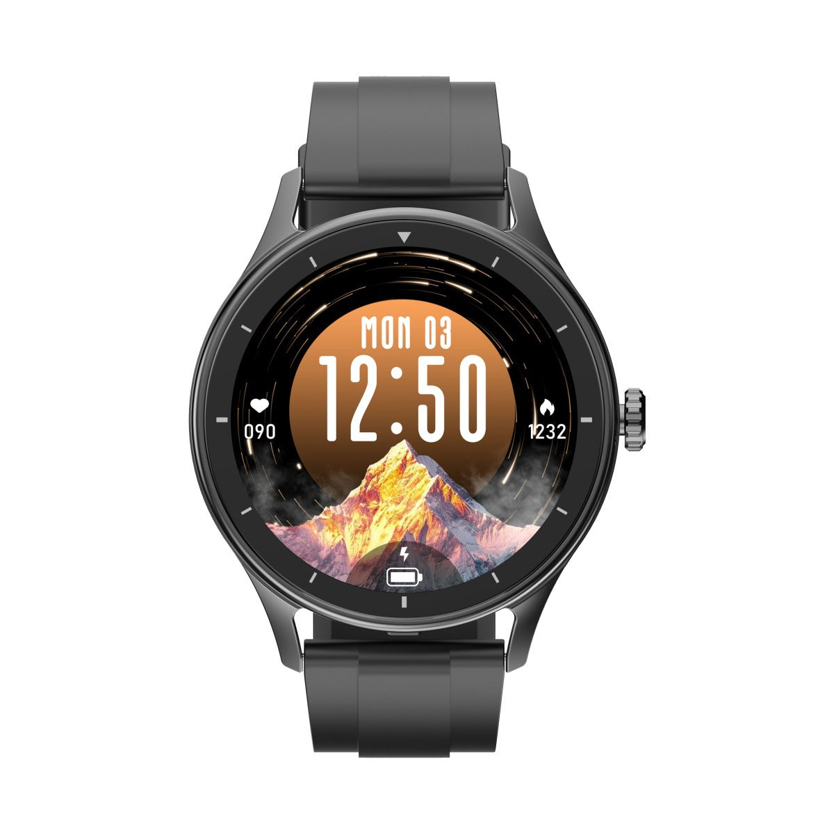 "Edelstahl Sportuhr mit Polierter Doppelarmband und Bluetooth-Anruffunktion - TFT Touchscreen, Farben: Schwarz, Silber, Gold"