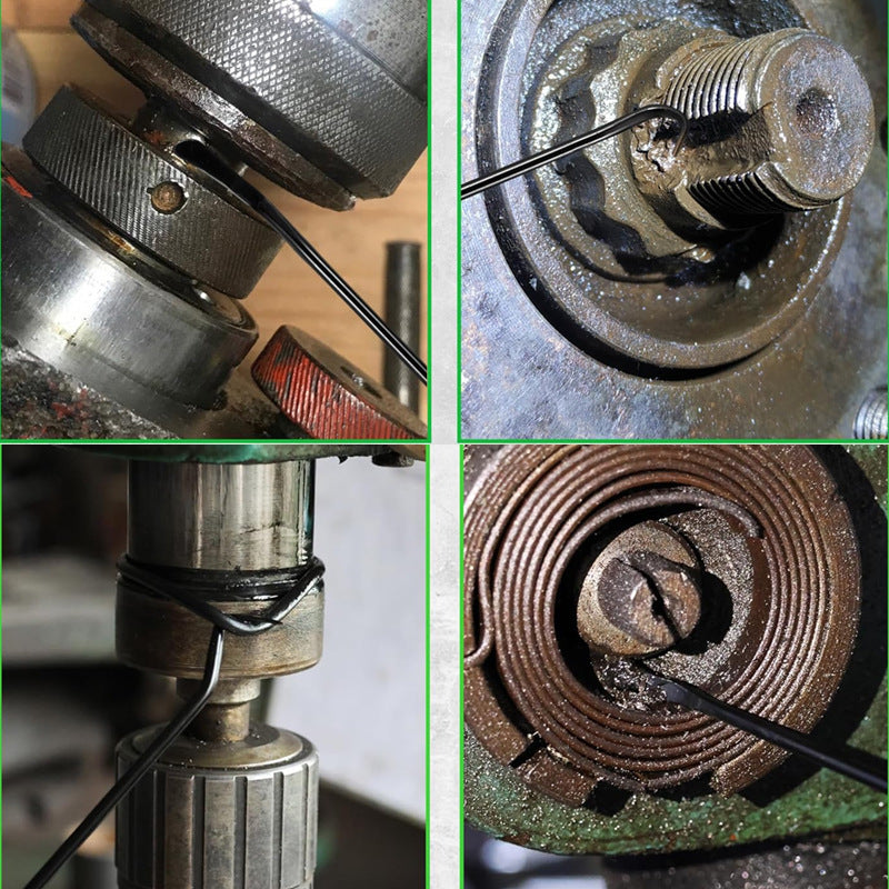 "10-teiliges Auto-Reparaturwerkzeug Set - Öldichtung Hebelwerkzeug, Grüner Haken, Legierungsstahl & ABS-Griff"