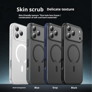 "Frosted Serie Hautfreundliche Weiche und Harte Kombination Schutzhülle für iPhone - Verschiedene Farben mit Magnetischer Saugfunktion"
