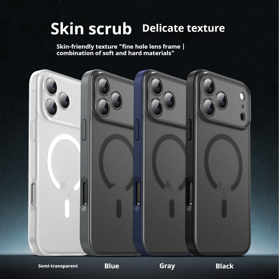 "Frosted Serie Hautfreundliche Weiche und Harte Kombination Schutzhülle für iPhone - Verschiedene Farben mit Magnetischer Saugfunktion"