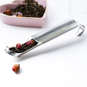 "Modernes Edelstahl Tee-Sieb 304, Rohrform Hängend, Einfaches Design, Silber - 15x2x2cm"
