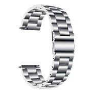 "Vielseitige Edelstahl Armbanduhr mit Drei-Perlen-Stahlband in Verschiedenen Farben - 20mm Interface Größe"