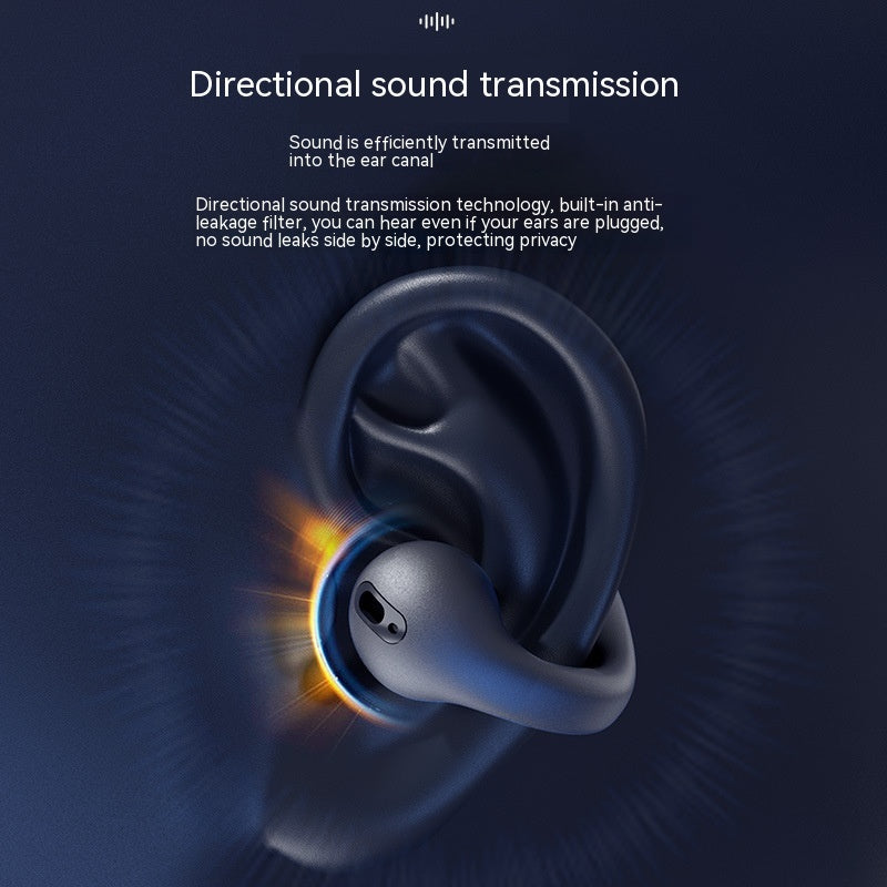 "Premium TWS Bluetooth 5.3 Headset - Komfortables Tragen, Nicht im Ohr, Sportliches Knochenleitung, Wasserdicht & Unterstützt Musik - Schwarz/Weiß"