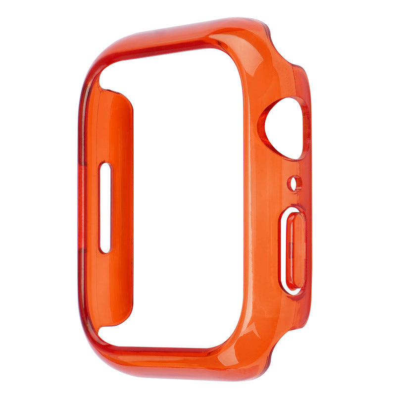 "Modischer Einfarbiger Uhrengehäuse Halbpackung - Kompatibel mit Apple Watch, in Verschiedenen Farben"