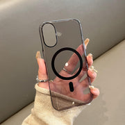 "Ultra-dünne Transparente Magnetische Handyhülle, Anti-Fall PC Material, Kompatibel mit Apple"