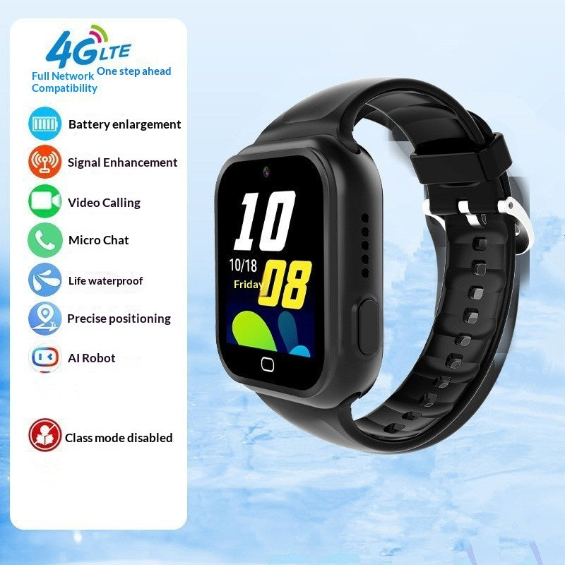 "All-Netzwerk 4G Smart Android Kinderuhr mit Download-Funktion - Wasserdicht, Kamera, Schrittzähler & Herzfrequenzmonitor"