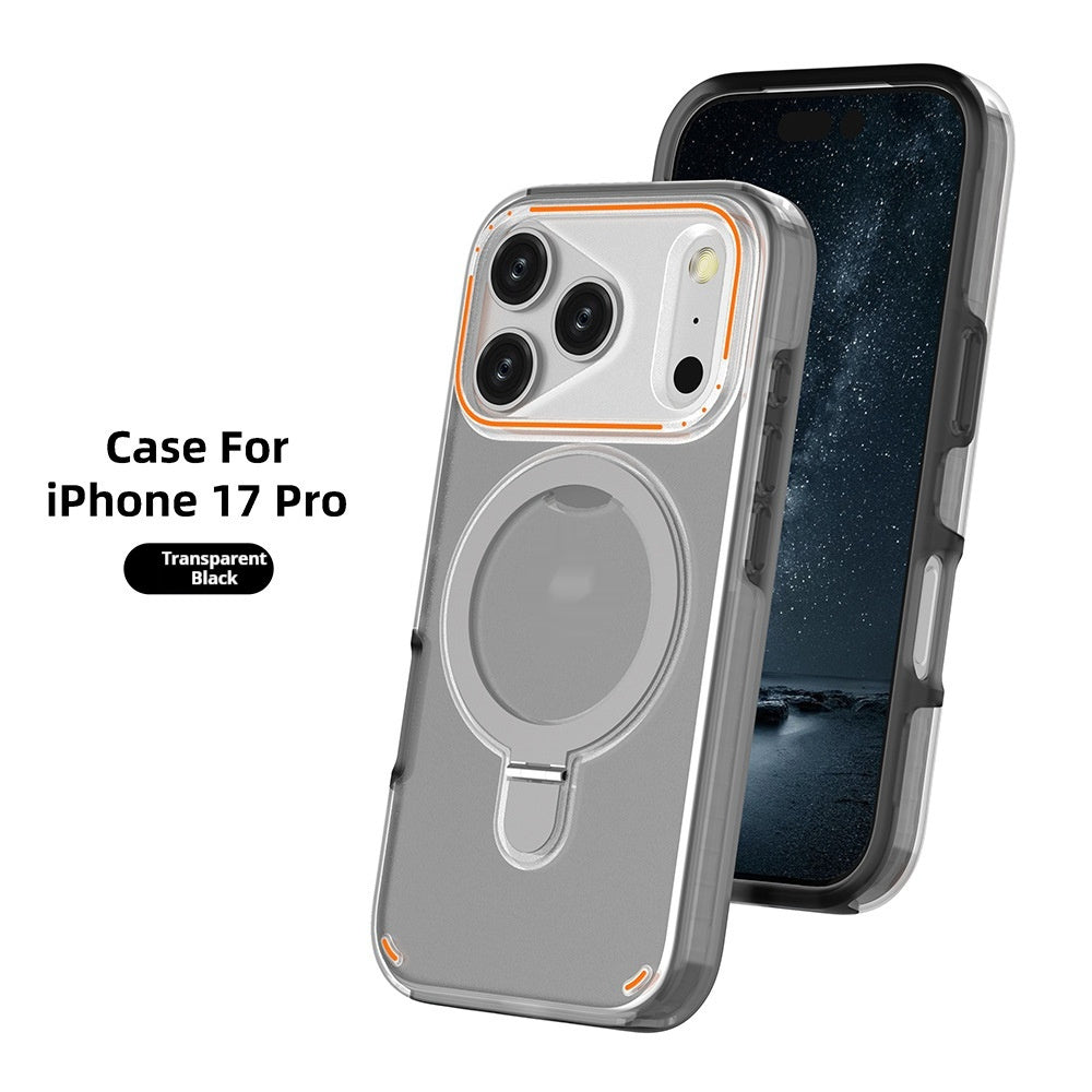 "360° Drehbarer Magnetischer Ständer Handyhülle für iPhone 17 Pro Max, Stoßfeste Schutzhülle, Mattes Finish, Vielfältige Farbauswahl"