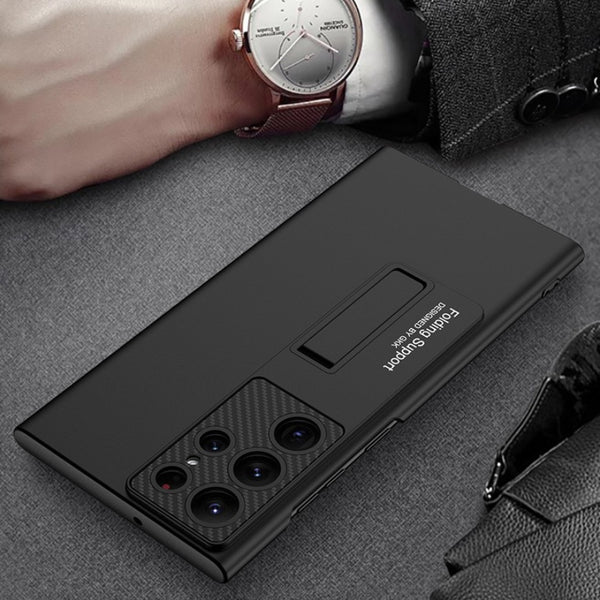 "Ultra-Dünne Magnetische S25ultra Handyhülle mit Ständer - Stoßfest, Hitzebeständig und Abnutzungsresistent in 5 Farben"