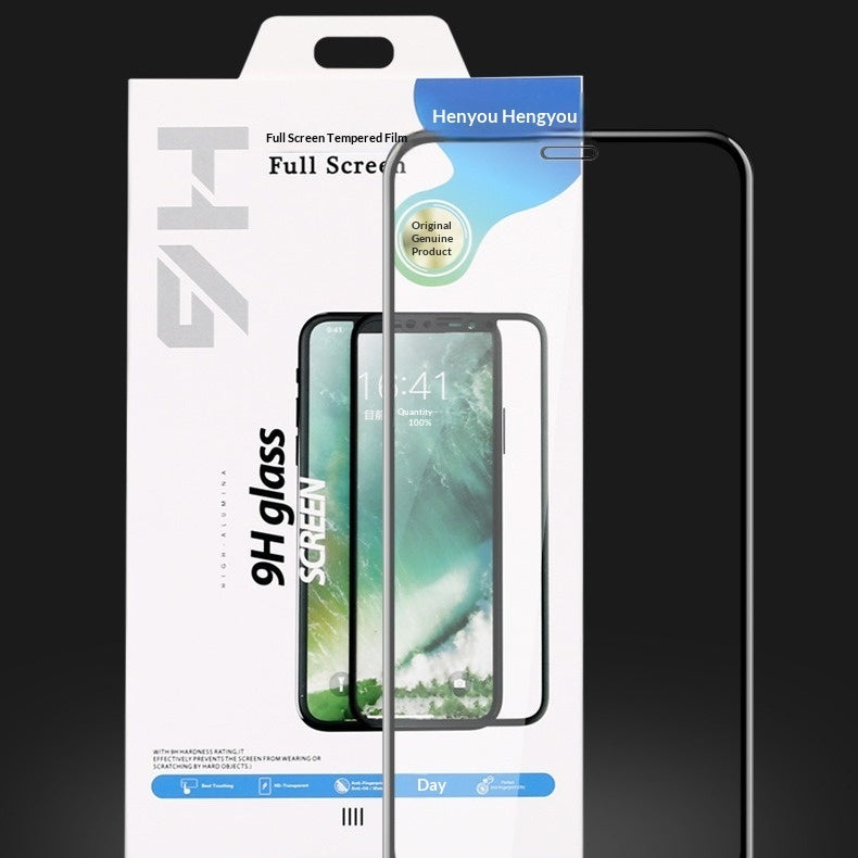 "Premium Vollbild Hartglas Handy Displayschutz für iPhone 14, 15, 16 - Stoßfest, Staubresistent & HD Klarheit"