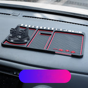 "4-in-1 Rutschfestes Auto-Telefon-Pad mit Parknummern-Karte, 360° Handyhalterung und Aromatherapie-Fach - Sichere und organisierte Fahrerlebnis"