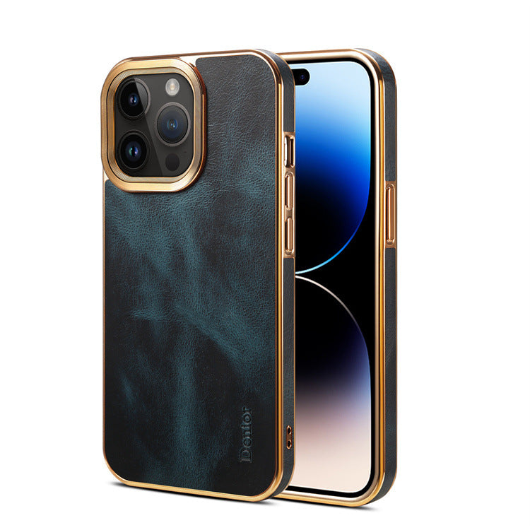 "Handgefertigte Luxus Leder Handyhülle - Umweltfreundlich, Ultra-Dünn & Vollschutz - Perfekte Passform für iPhone Modelle"