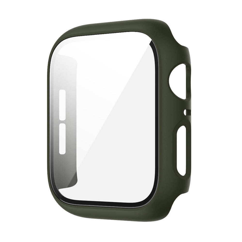 "Premium Schutzfolie Gehäuse für iWatch 4 5 6 SE - Harte PC+Glas Material, Umweltfreundlich, Verschiedene Farben und Größen"