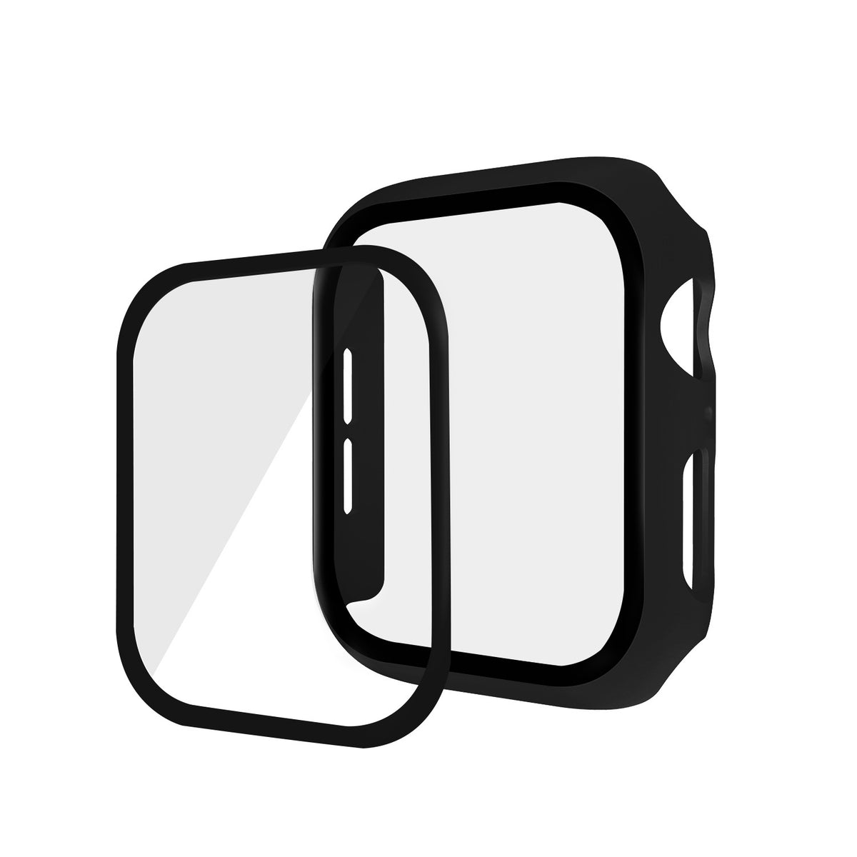 "Premium Schutzgehäuse für iWatch Modelle, PC+Glas, 9H Gehärtetes Glas, Umweltfreundlich, Verschiedene Farben und Größen"