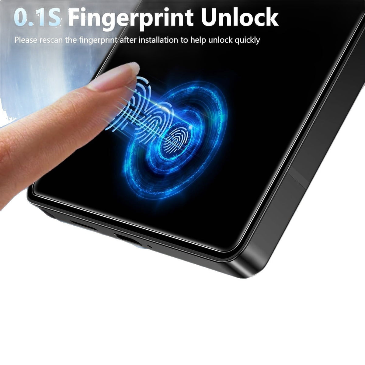 "Premium Gehärtetes Glas für Samsung S26 Serie - Volle Bildschirm-Privatsphäre, Anti-Spion, HD, Anti-Fingerabdruck - 1/2/3er Pack"