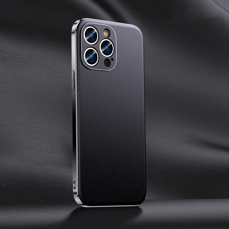 "Premium Echtleder Schutzhülle für iPhone - Elegant & Vielfarbig, Kompatibel mit iPhone 11 bis 15 Pro Max"