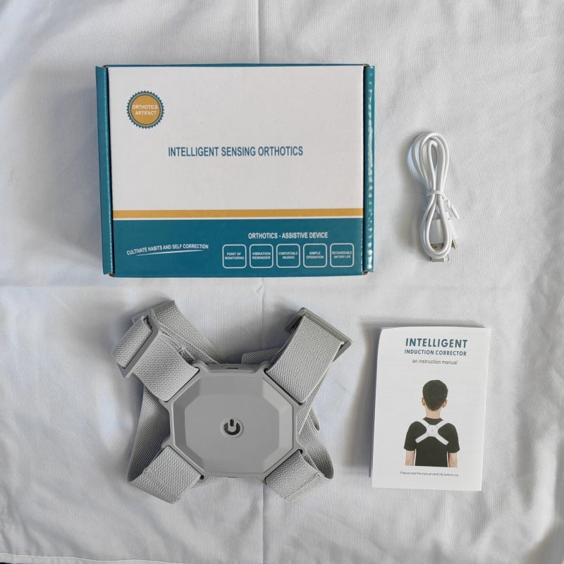 Intelligenter Haltungskorrektor, verstellbar für Kinder und Erwachsene, Buckel- und Rückenkorrekturgürtel, Echtzeit-Haltungsbewertung und -Training