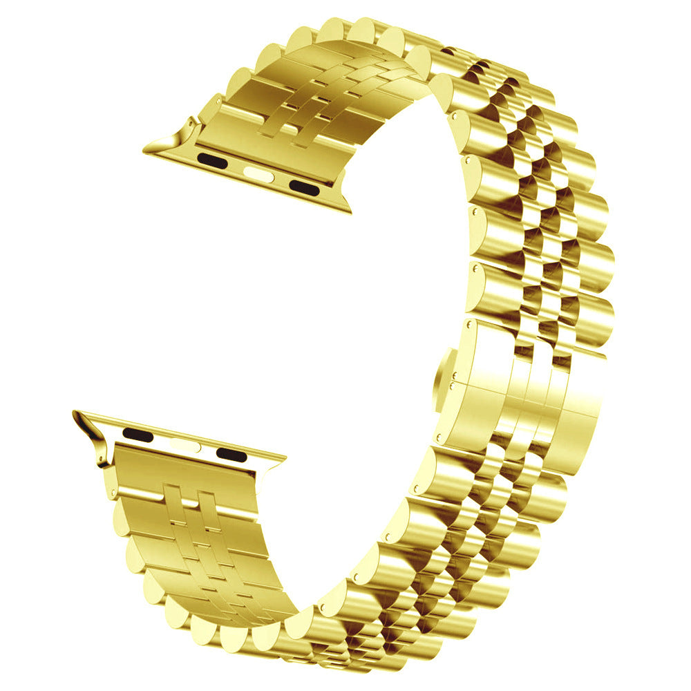 Eleganter Metallarmband mit 5 Perlen