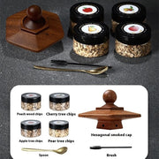 Holz-Cocktail-Rauchmaschine mit Sechseck-Schale