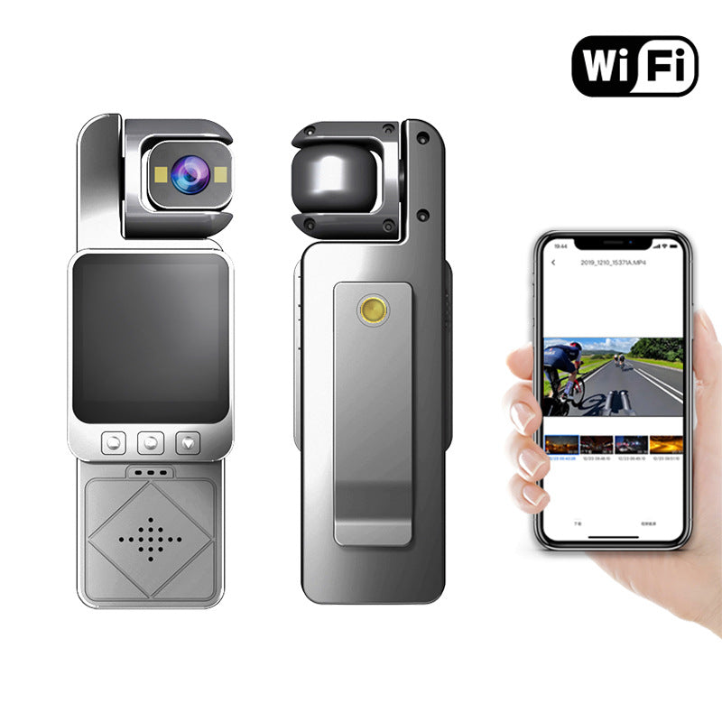 "Tragbare Handkamera für Sport und Outdoor - Robust, Kompakt, in Schwarz & Silber"