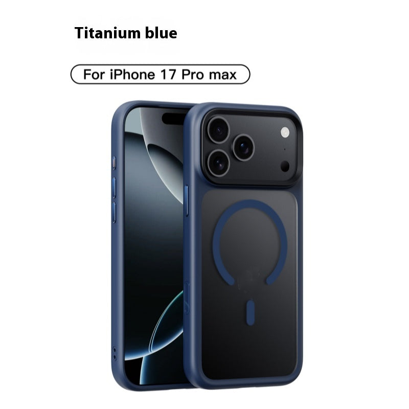 "Robuste Magnetische Handyhülle in Matt-Optik, Stoßfest und Fingerabdruckresistent für iPhone - Erhältlich in Vielfältigen Farben"