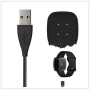 "Fitbit Versa3/Sense Magnetisches USB-Ladekabel - Schnellladung, Hohe Effizienz, Langlebig, 100cm Schwarz"