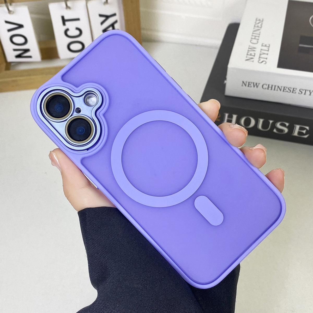 "JD Magnetische Matte Handyhülle - Rundum-Schutz, Sturzsicher, Anti-Fingerabdruck, Kompatibel mit iPhone Modellen"