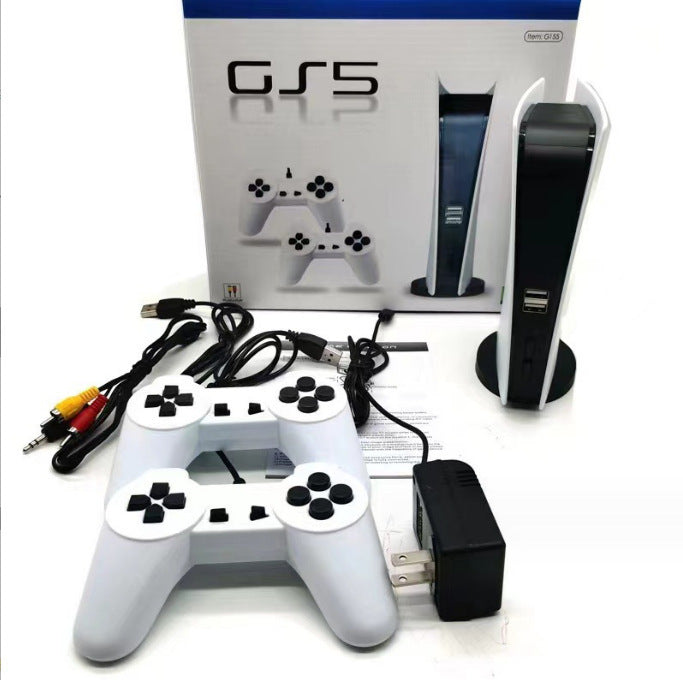 "Nostalgic Retro P5 Mini TV GS5: Kompakte Spielekonsole mit 620 vorinstallierten Spielen - Perfekt für Familienabende"