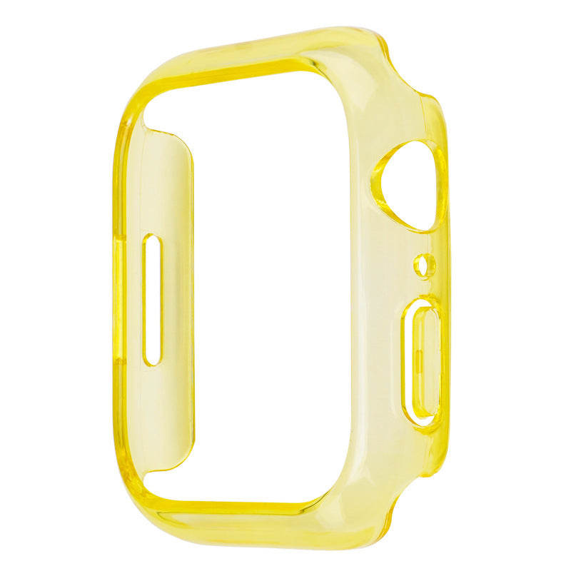 "Modischer Einfarbiger Uhrengehäuse Halbpackung - Kompatibel mit Apple Watch, in Verschiedenen Farben"