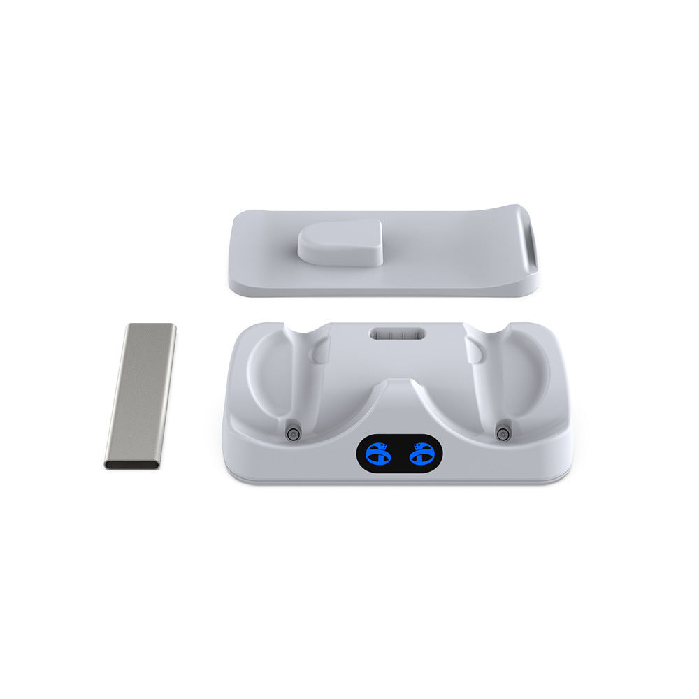"PS5 VR2 Ladestation mit Display Licht & Controller-Halterung - Schnelles Aufladen und platzsparendes Design"