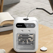 "Tragbarer Klimaanlage Lüfter mit Kühl-Atomisierungstechnologie, Eiswasserfunktion und USB-Stromversorgung - Ideal für Zuhause, Büro und Auto"