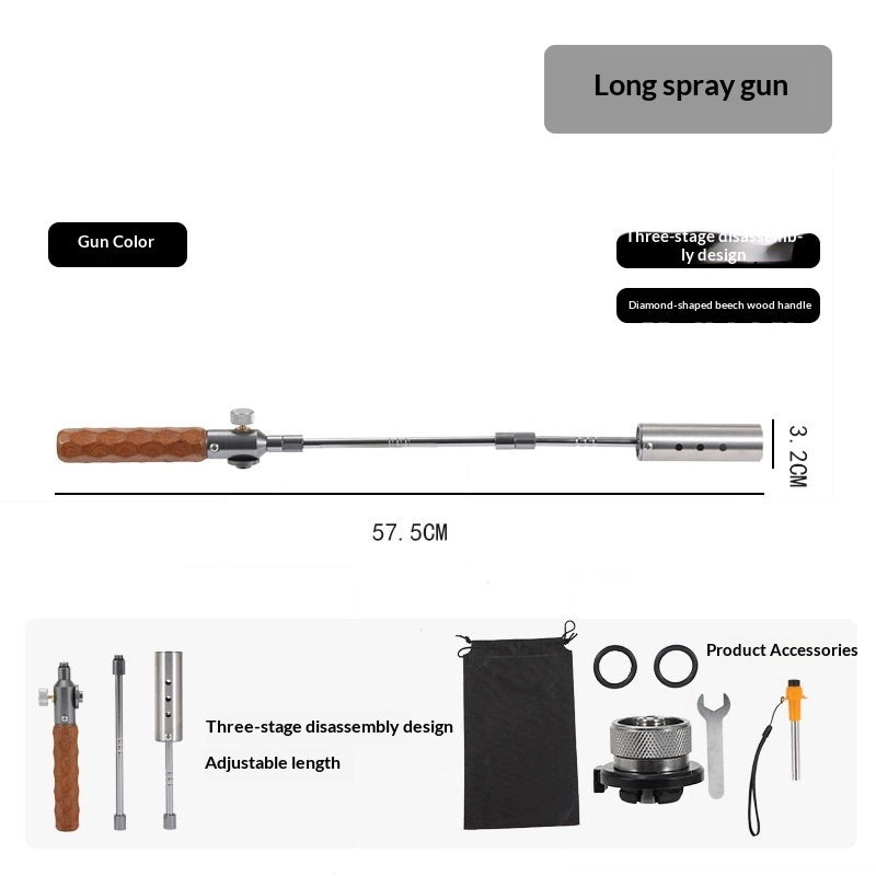 "Tragbares Edelstahl-Sprühgerät: Abnehmbar, Langlebig & Komfortabel für Haus und Garten"