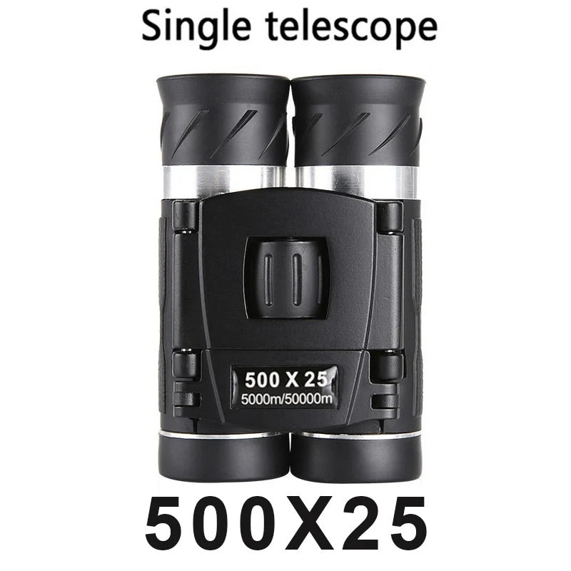 "500-25 HD Zoom Fernglas für Camping, Jagd & Outdoor-Sport - Wasserdicht, Faltbar & Kompakt mit BAK4-Prisma"