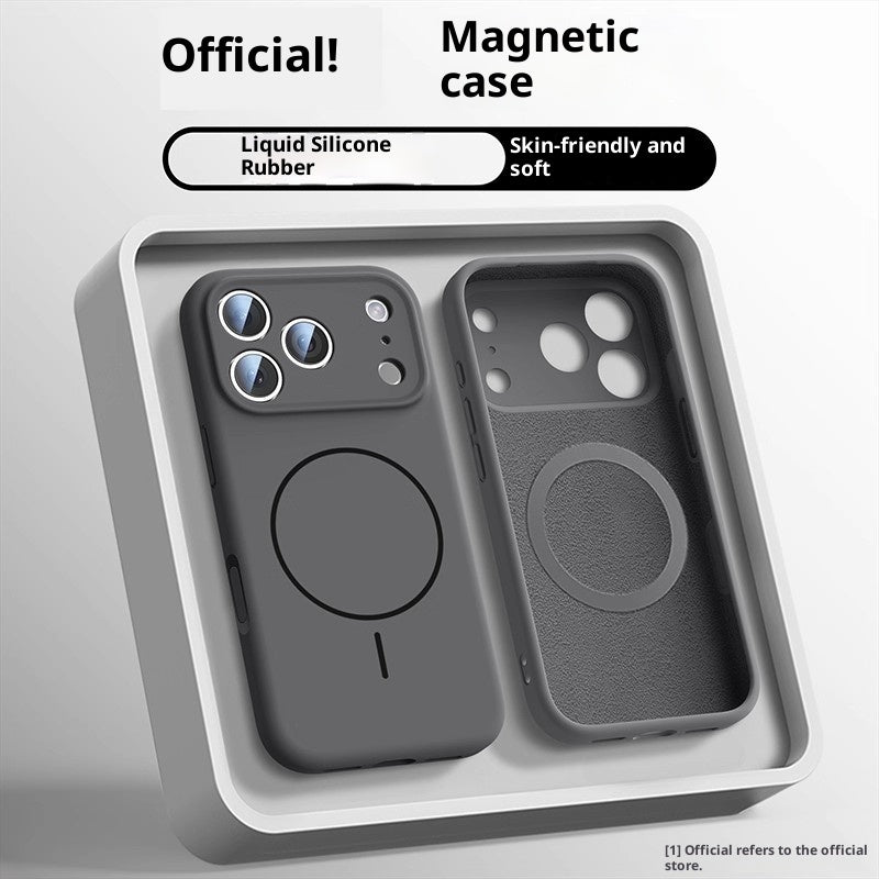 "Stilvolle Magnetische Handyhülle aus Flüssigsilikon für Modell 17 - Stoßfest und Anti-Fingerabdruck in Vielfalt Farben"