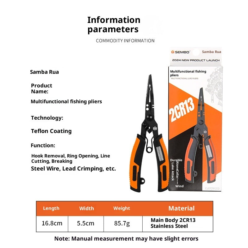 Multifunctional Lure Pliers For Cutting Pe Fishing Line