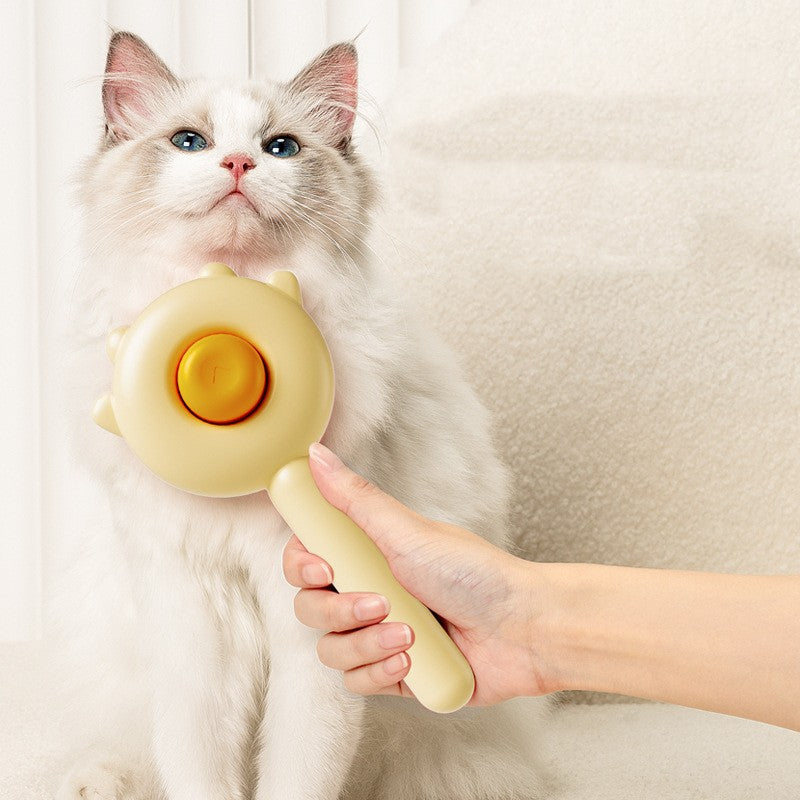 "Magische Haustierbürste: Fellpflege & Massage für Katzen und Hunde, Haarentfernung und Knotenschutz, Gesundheitsfördernd, ABS & Edelstahl"