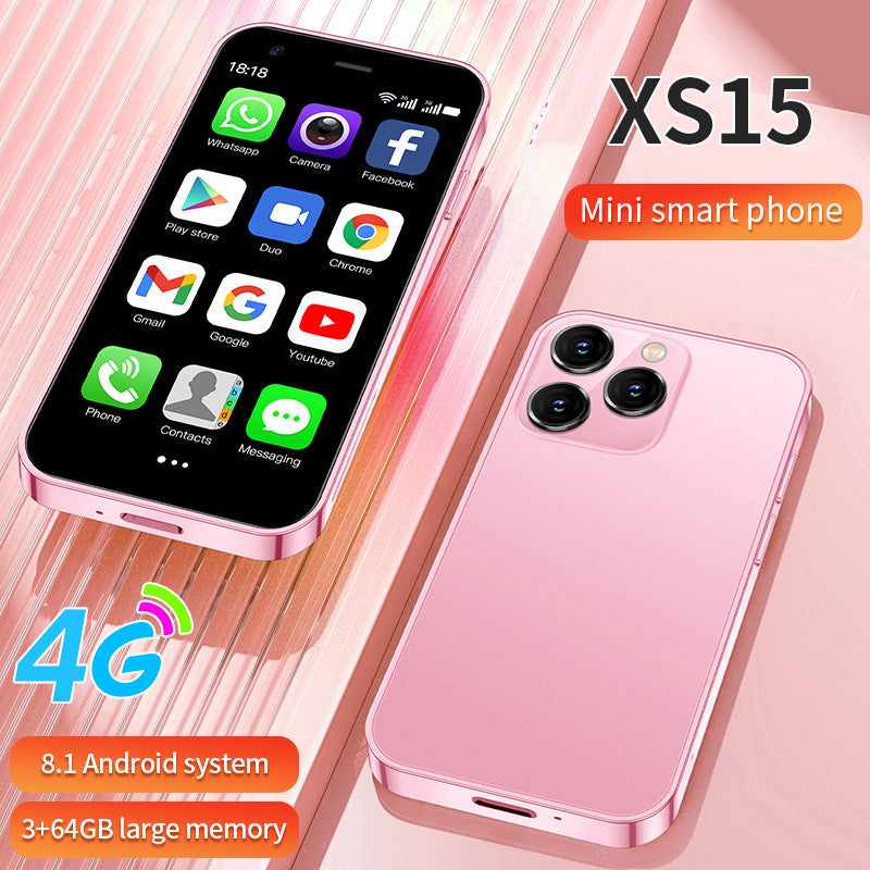 "XS15 Ultra-kompaktes 3,5-Zoll Mini-Smartphone, 2GB RAM, 16GB, Android, 2600mAh Akku, 20MP Kamera - in Vier Farben erhältlich"