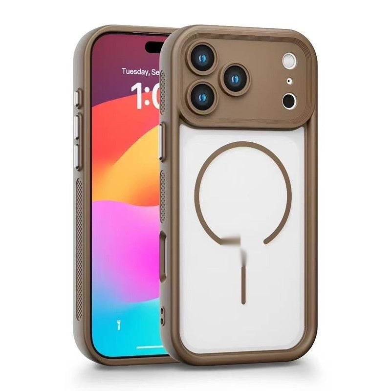 "Magnetische Stoßfeste Handyhülle für iPhone 17, Mattes Design, Weiche TPU Abdeckung, Verschiedene Farben"